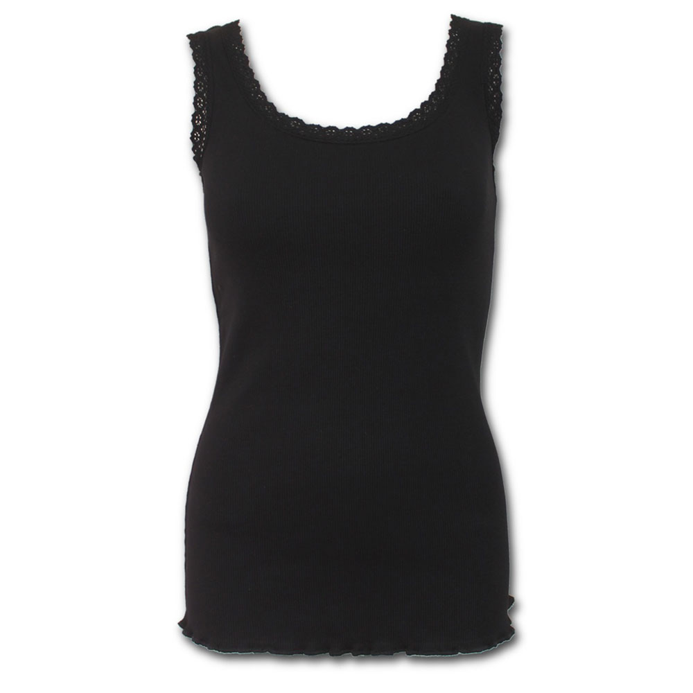 Spiral - URBAN FASHION Haut sans manches - Noir